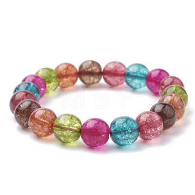 Synthetic Quartz Stretch Bracelets G-S285-18-1-1