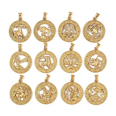 304 Stainless Steel Pendants STAS-C131-03G-1