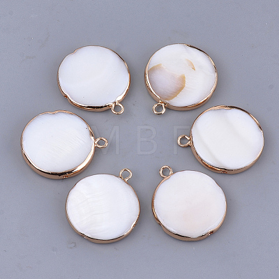 Freshwater Shell Pendants SHEL-T012-57-1