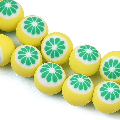 Handmade Polymer Clay Beads Strands PY-CBAEC33-02-1
