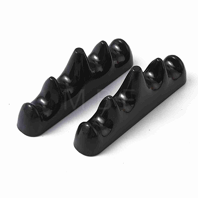 Mountain Shaped Plastic Imitation Pocerlain Brush Holder AJEW-WH0248-257-1