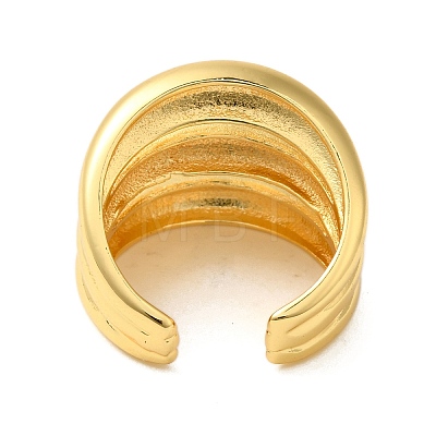 Brass Open Cuff Rings RJEW-A048-09G-1