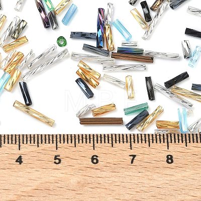 Glass Twist Bugle Beads SEED-XCP0001-43-1