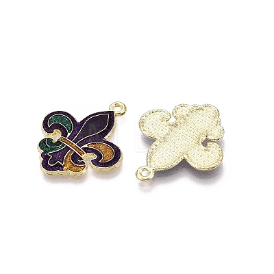 Carnival/Mardi Gras Theme Alloy Enamel & Glitter Powder Pendants ENAM-T020-53D-RS-1