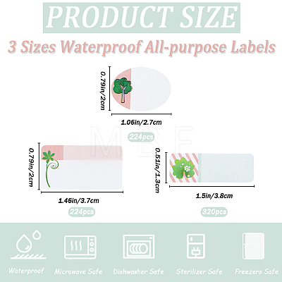 Self-Laminating Write-On Waterproof Baby Bottle Labels DIY-WH0504-25B-1