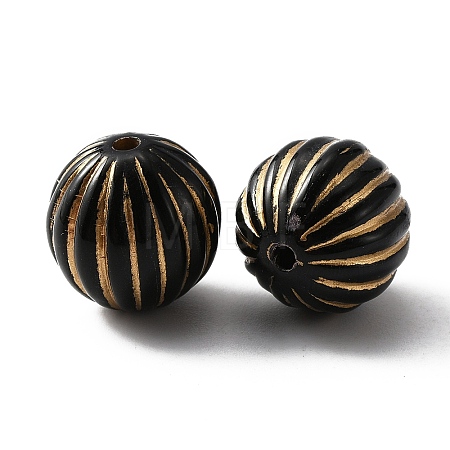 Plating Acrylic Beads KY-WH0046-04I-1