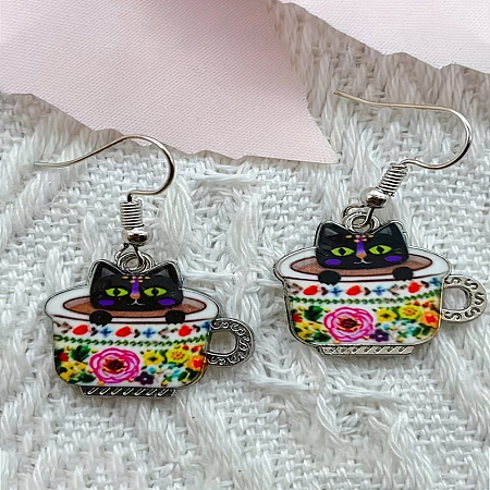 Alloy Dangle Earrings FS-WG32F4A-09-1