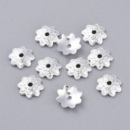 201 Stainless Steel Bead Caps STAS-K210-03S-1