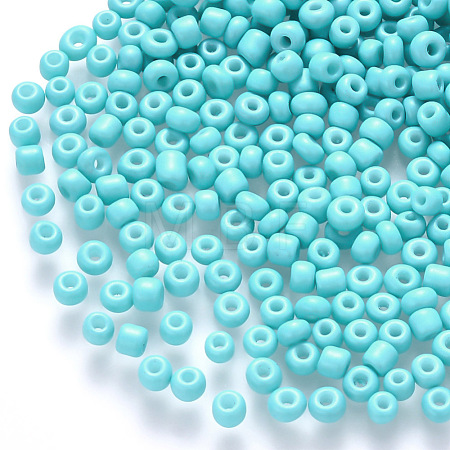 12/0 Baking Paint Glass Round Seed Beads SEED-S036-01A-13-1