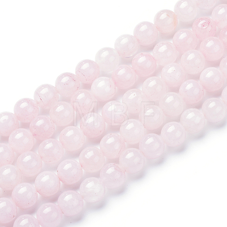Natural Rose Quartz Bead Strands X-G-R412-03-6mm-1