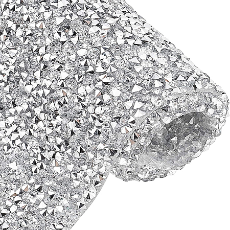 Glitter Resin Hotfix Rhinestone(Adhesive On The Back) DIY-WH0166-23B-1
