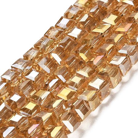 Electroplate Glass Beads Strands LS-EGLA-D018-8x8mm-49-1