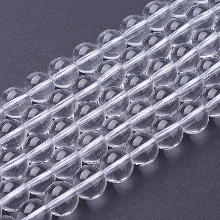 Natural Quartz Crystal Beads Strands X-G-C175-8mm-2-1