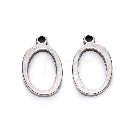 Tarnish Resistant 201 Stainless Steel Charms STAS-R105-O-1