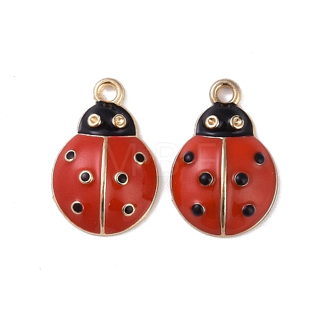 Alloy Enamel Pendants ENAM-R149-14D-G-1