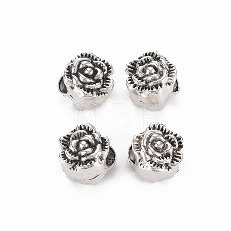 Tibetan Style Alloy European Beads TIBEB-N007-006-1