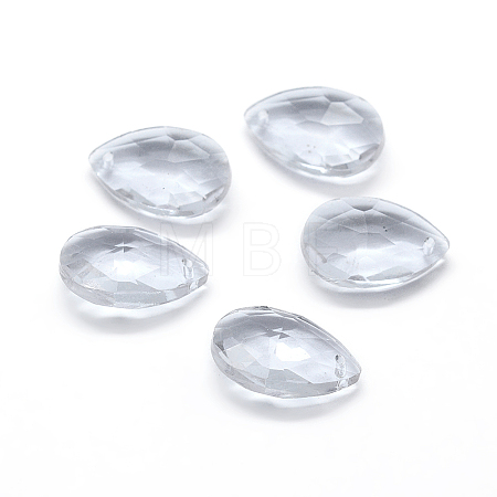 Faceted Glass Pendants X-GLAA-F069-S-A01-1