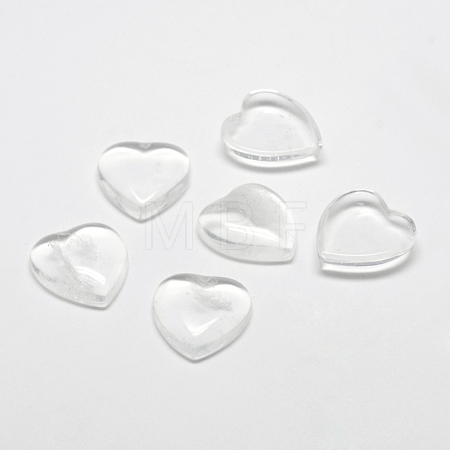 Natural Quartz Crystal Cabochons G-T029-18X15mm-09-1