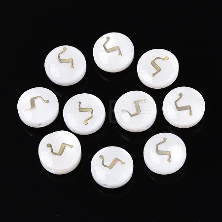 Natural Freshwater Shell Beads BSHE-ZX007-03G-1