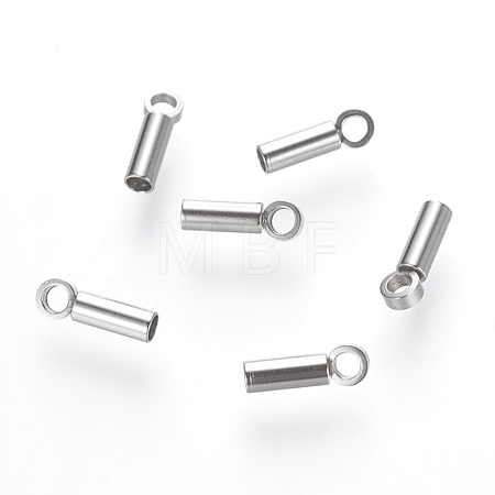 Tarnish Resistant 201 Stainless Steel Cord Ends STAS-P118-07-1