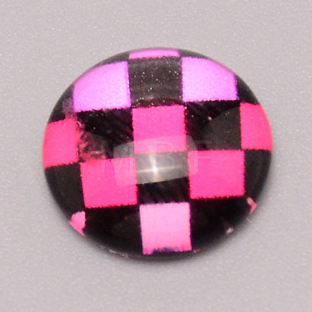 Glass Cabochons GGLA-WH0029-07F-1