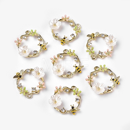 Alloy Enamel Pendants ENAM-N051-17-1