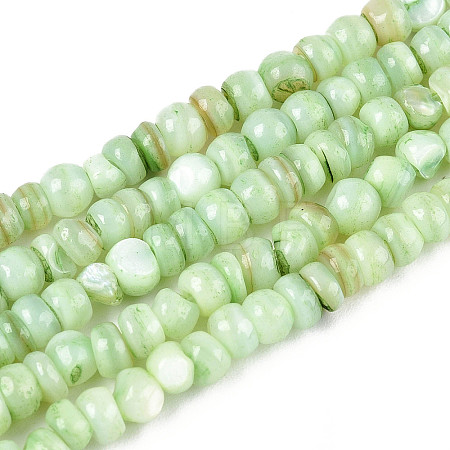 Natural Freshwater Shell Dyed Beads Strands SHEL-T020-29A-03-1