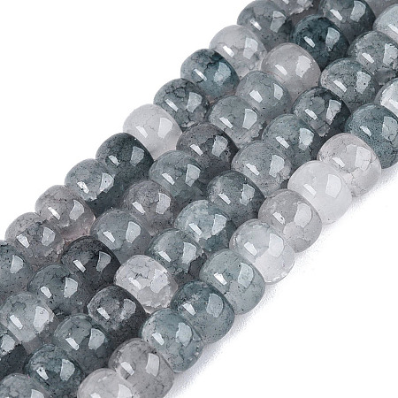 Ombre Effect Dyed Glass Beads Strands GLAA-Q106-05A-A17-1