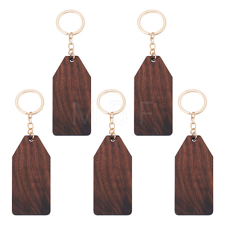 Walnut Wood Pendant Keychains KEYC-TAC0034-06E-1