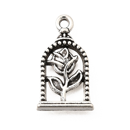 Tibetan Style Alloy Pendants FIND-D042-16AS-1