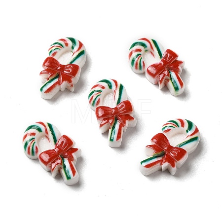 Christmas Opaque Resin Cabochons RESI-K019-30-1