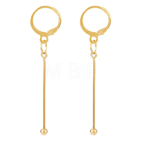 Brass Leverback Earring Findings EJEW-TAC00037-1