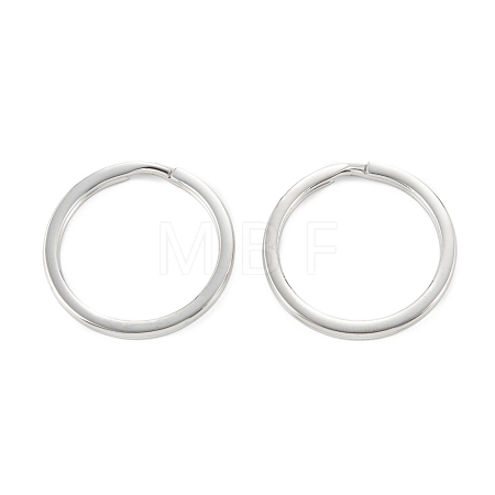 Non-Tarnish 304 Stainless Steel Split Key Ring Clasps STAS-A054-01D-1