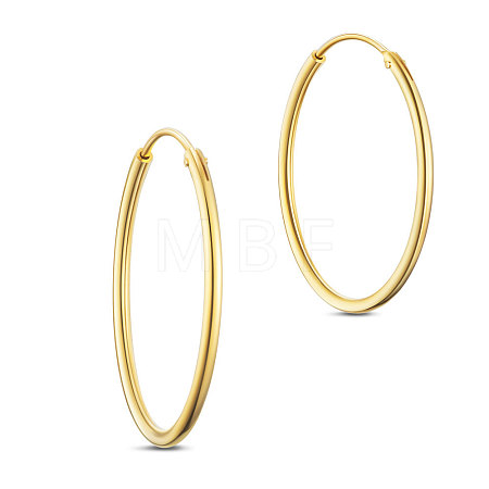 925 Sterling Silver Hoop Earrings JE670B-02-1