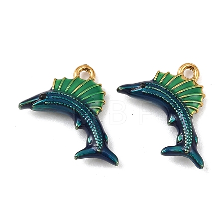 304 Stainless Steel Enamel Pendants STAS-C150-01C-1