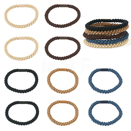 10Pcs 5 Colors Polyester Hair Accessories OHAR-TAD0001-04-1