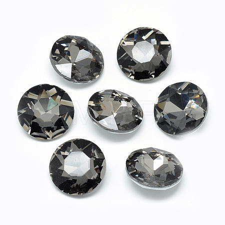 Pointed Back Glass Rhinestone Cabochons RGLA-T029-14mm-07-1