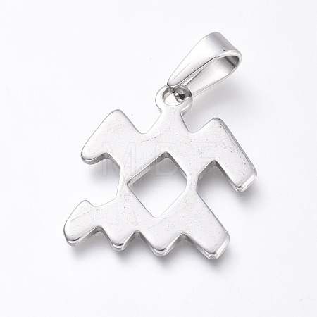 Non-Tarnish 304 Stainless Steel Pendants STAS-L210-06L-P-1