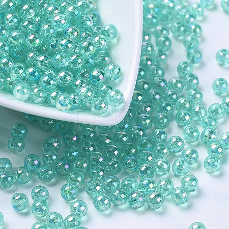 Eco-Friendly Transparent Acrylic Beads PL733-9-1