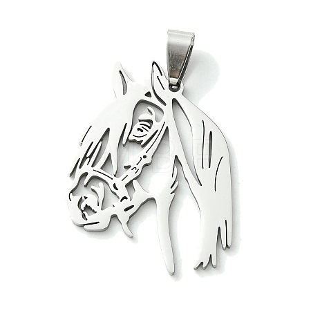 Non-Tarnish 201 Stainless Steel Pendants STAS-U003-20C-P-1