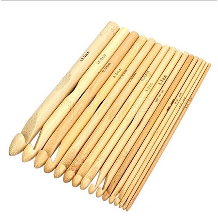 Bamboo Crochet Hooks TOOL-WH0003-02-1
