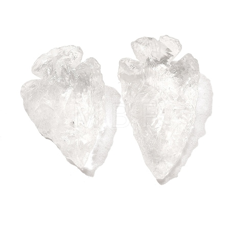 Natural Handmade Quartz Crystal Pendants G-K386-01-1