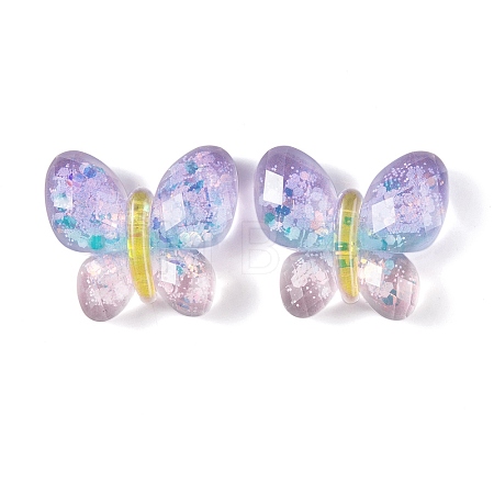 Transparent Epoxy Resin Butterfly Decoden Cabochons LS-CRES-M034-02A-1