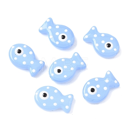 Baking Paint Glass Enamel Beads LAMP-D303-04F-1