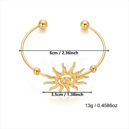 304 Stainless Steel Cuff Bangles WG08202-01-1