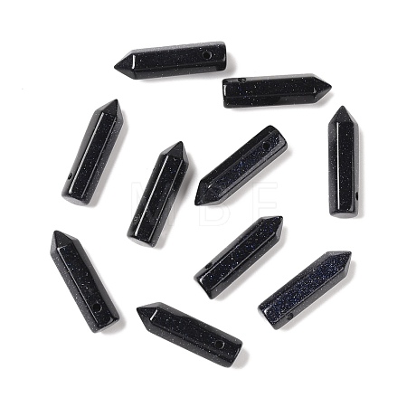 Synthetic Blue Goldstone Pointed Pendants G-D460-01F-1