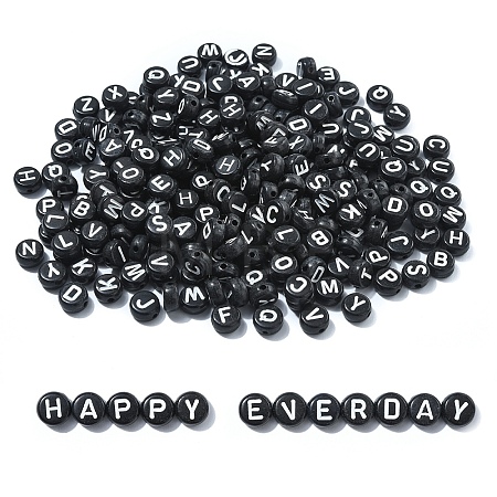 Opaque Acrylic Horizontal Hole Beads SACR-YW0001-70-1