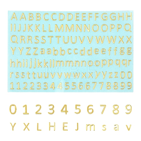 3PCS Brass Self-Adhesive Picture Stickers DIY-SF0008-10-1