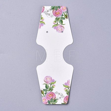 Cardboard Fold Over Paper Display Hanging Cards CDIS-E007-15-1