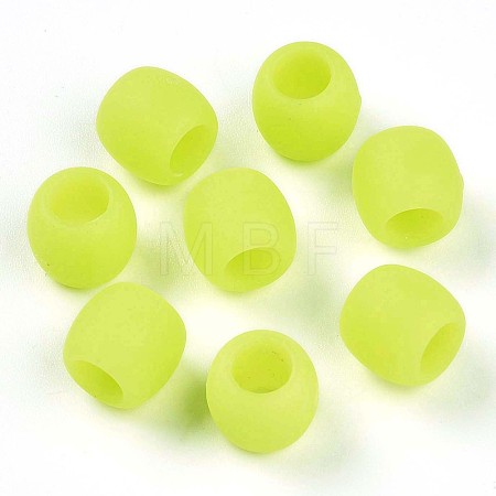 Frosted Opaque Acrylic Beads SACR-T017-08B-1